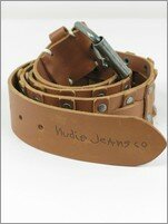 Pleat Stud Belt Brown