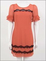 Frill Sleeve Lace Dress Lipsy AW11