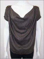 Maison Scotch Silk Jacquard Top AW11