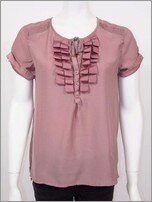 Silky Top With Frill Detail Maison Scotch AW11